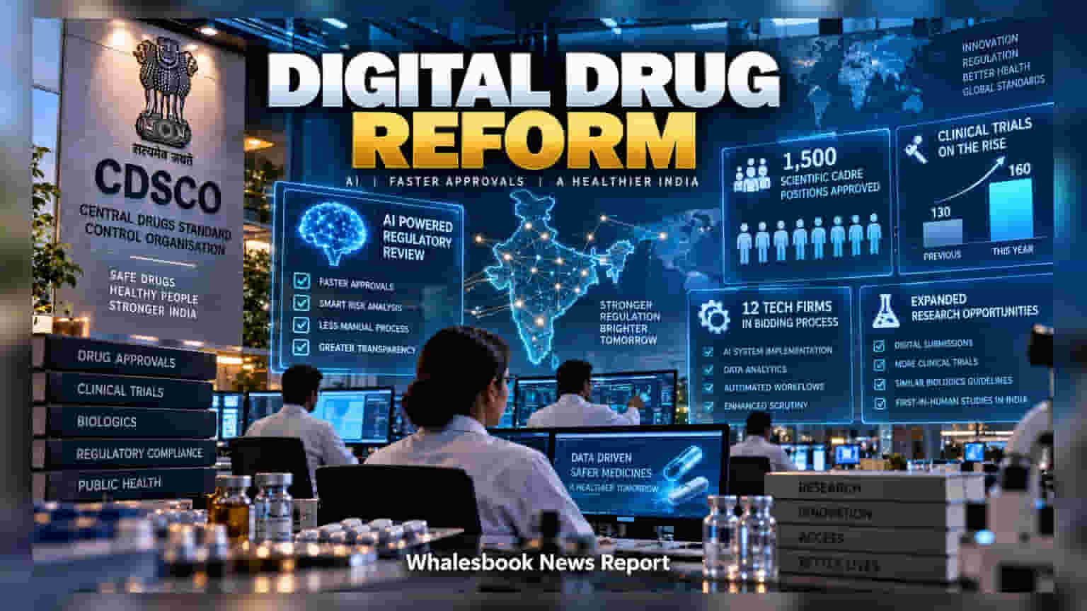 CDSCO Plans AI-Driven Drug Approvals, Hires 1,500 Staff