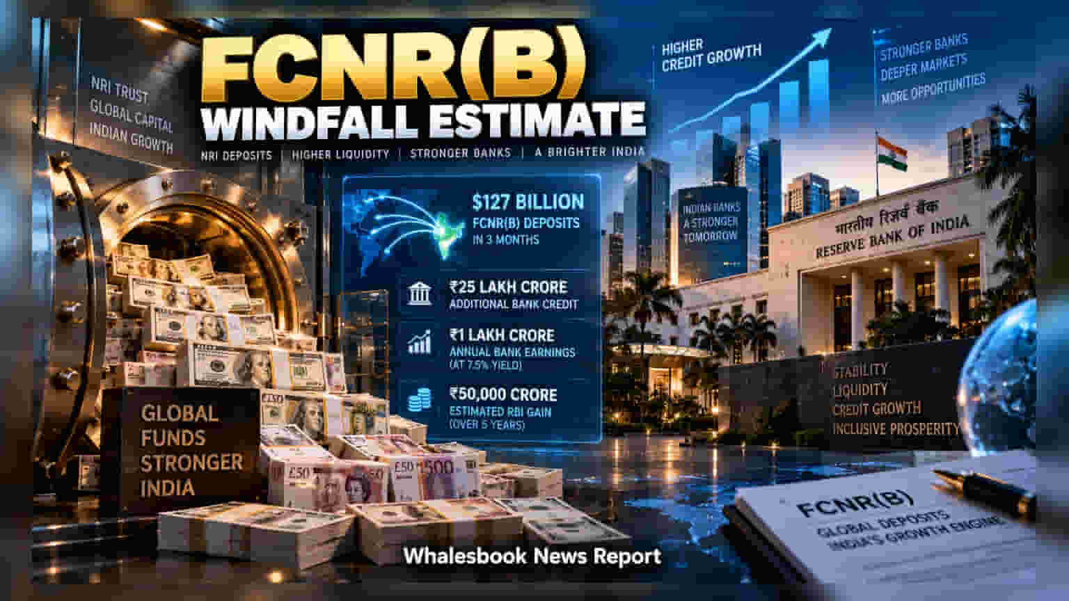 SBI Research: FCNR(B) Inflows Could Drive ₹5.5 Lakh Cr Gains