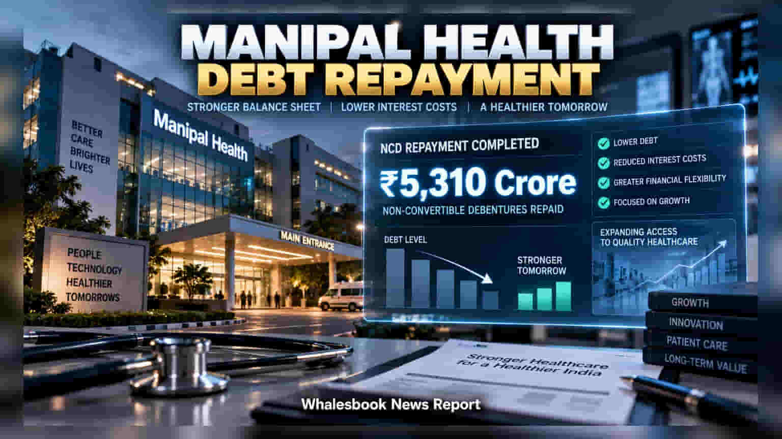 Manipal Health ਦਾ ਵੱਡਾ ਕਦਮ: IPO ਦੇ ਪੈਸਿਆਂ ਨਾਲ ਚੁਕਾਇਆ **₹5,310 ਕਰੋੜ** ਦਾ ਕਰਜ਼ਾ