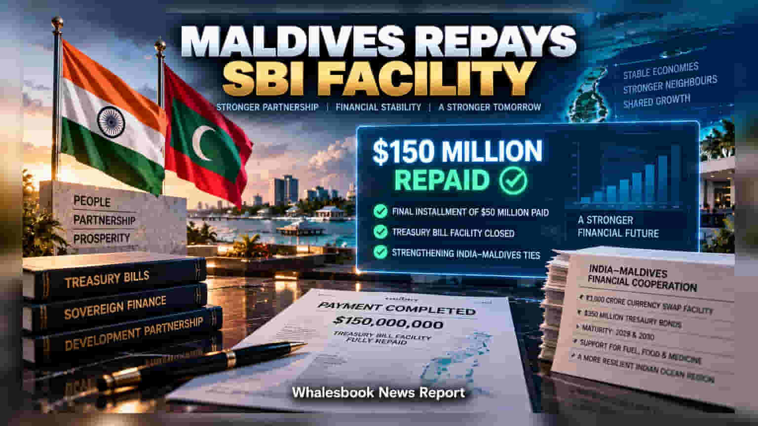 Maldives Repays $150 Million SBI Treasury Bill Facility