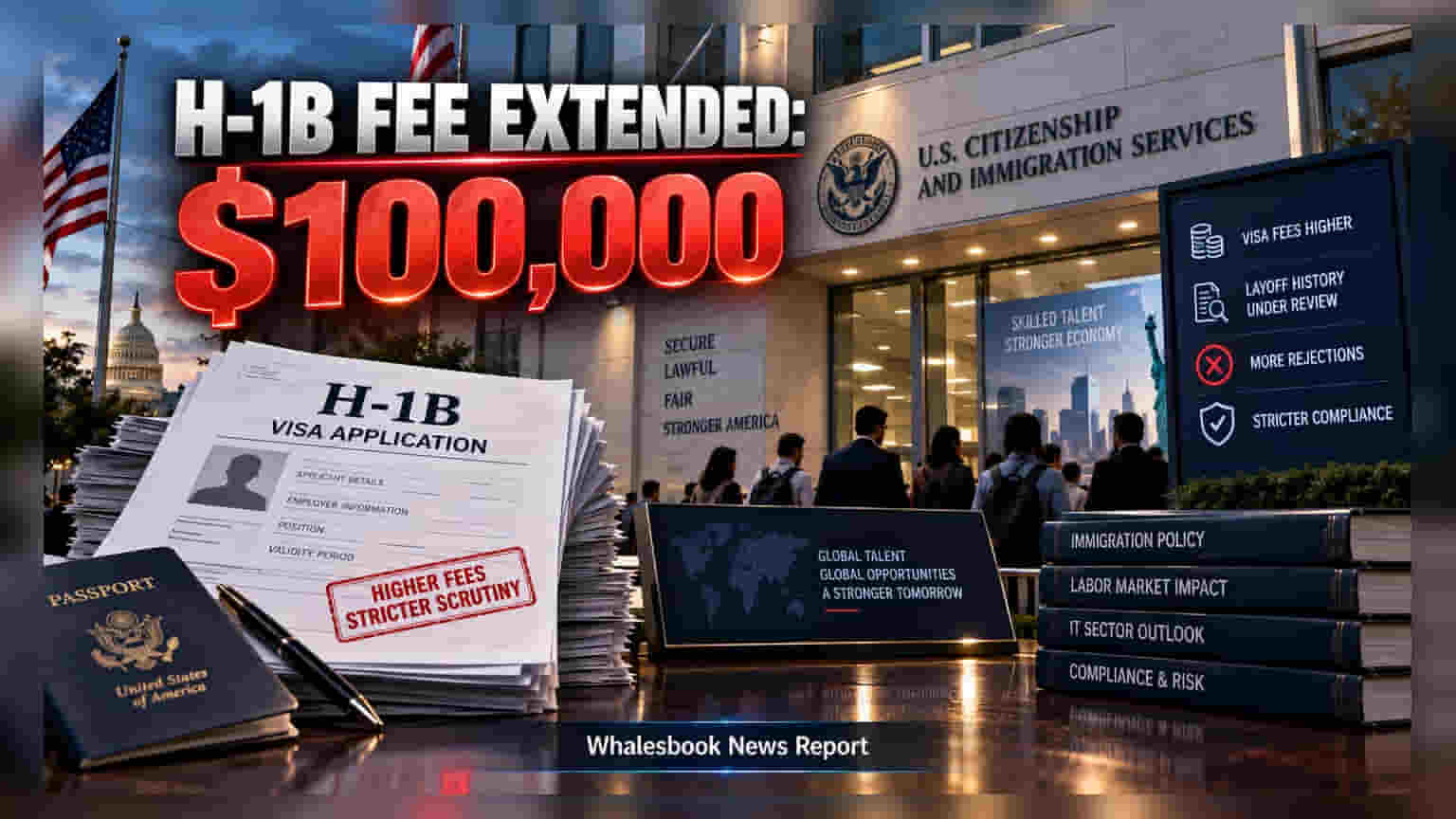 H-1B Visa Fee: अमेरिकी सरकार का बड़ा झटका, IT कंपनियों के लिए बढ़ी मुश्किलें