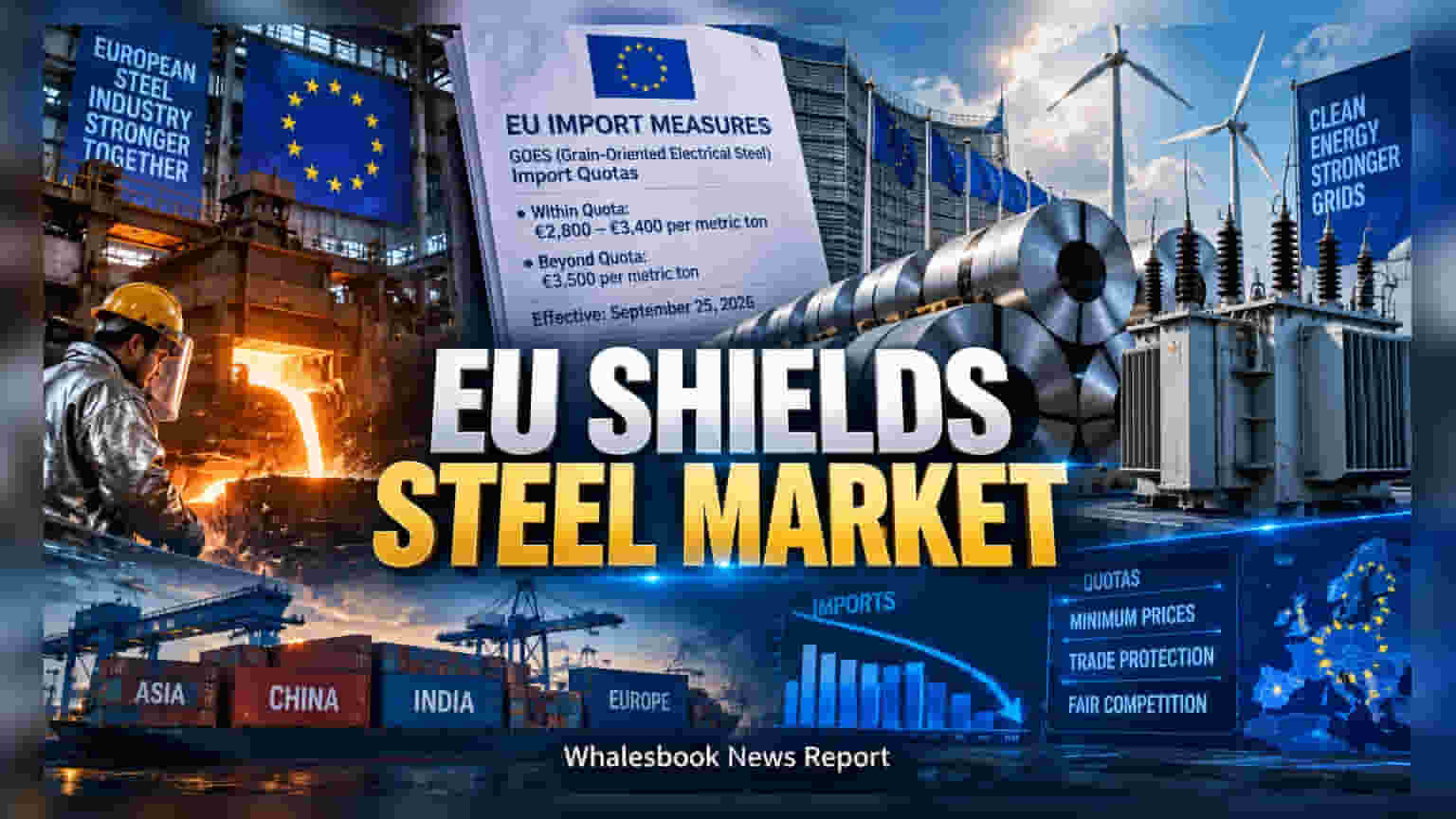 EU Imposes Import Limits On Electrical Steel From Sept 25