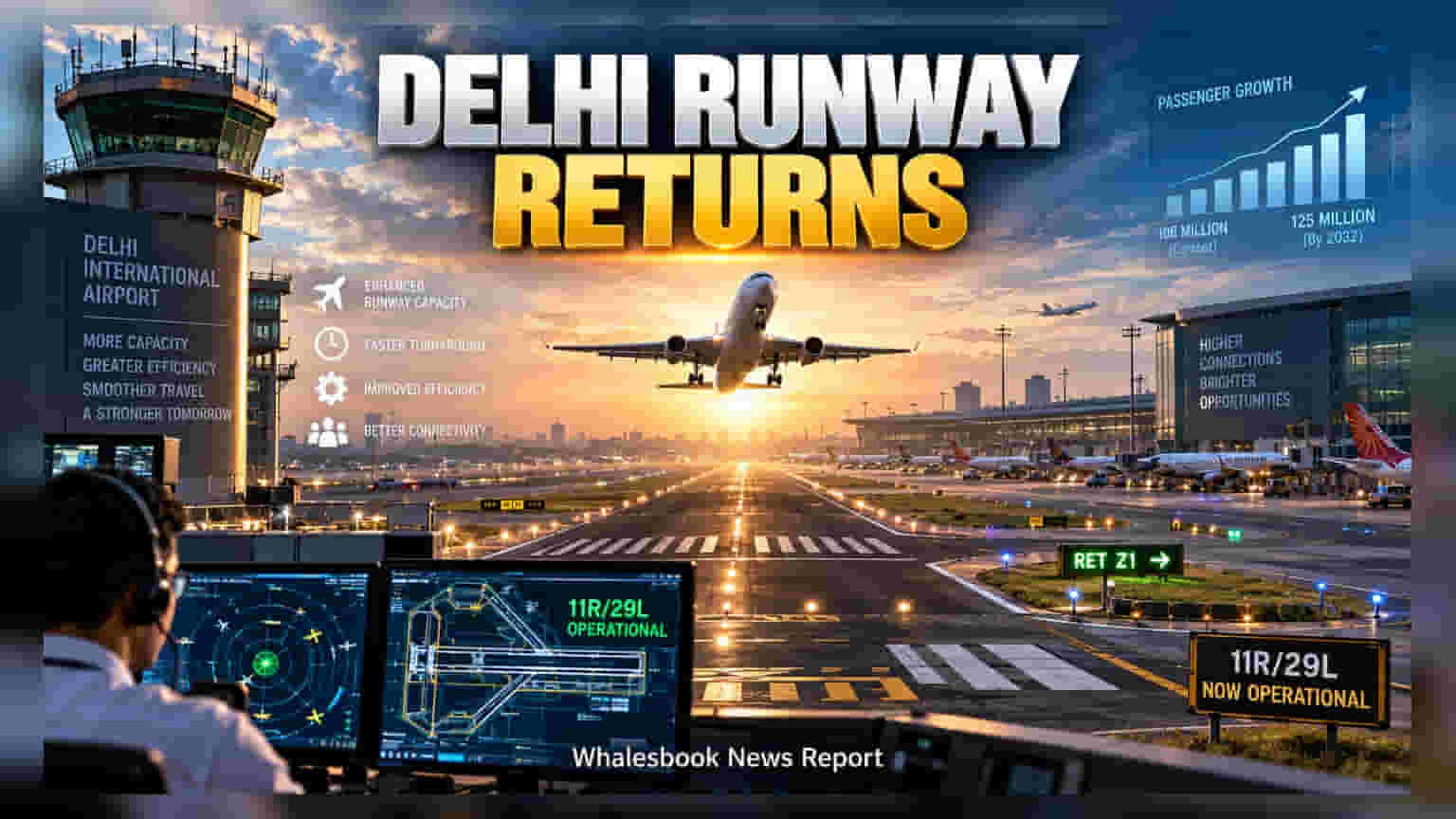 Delhi Airport Reopens Third Runway on Sept 20 to Boost Capacity