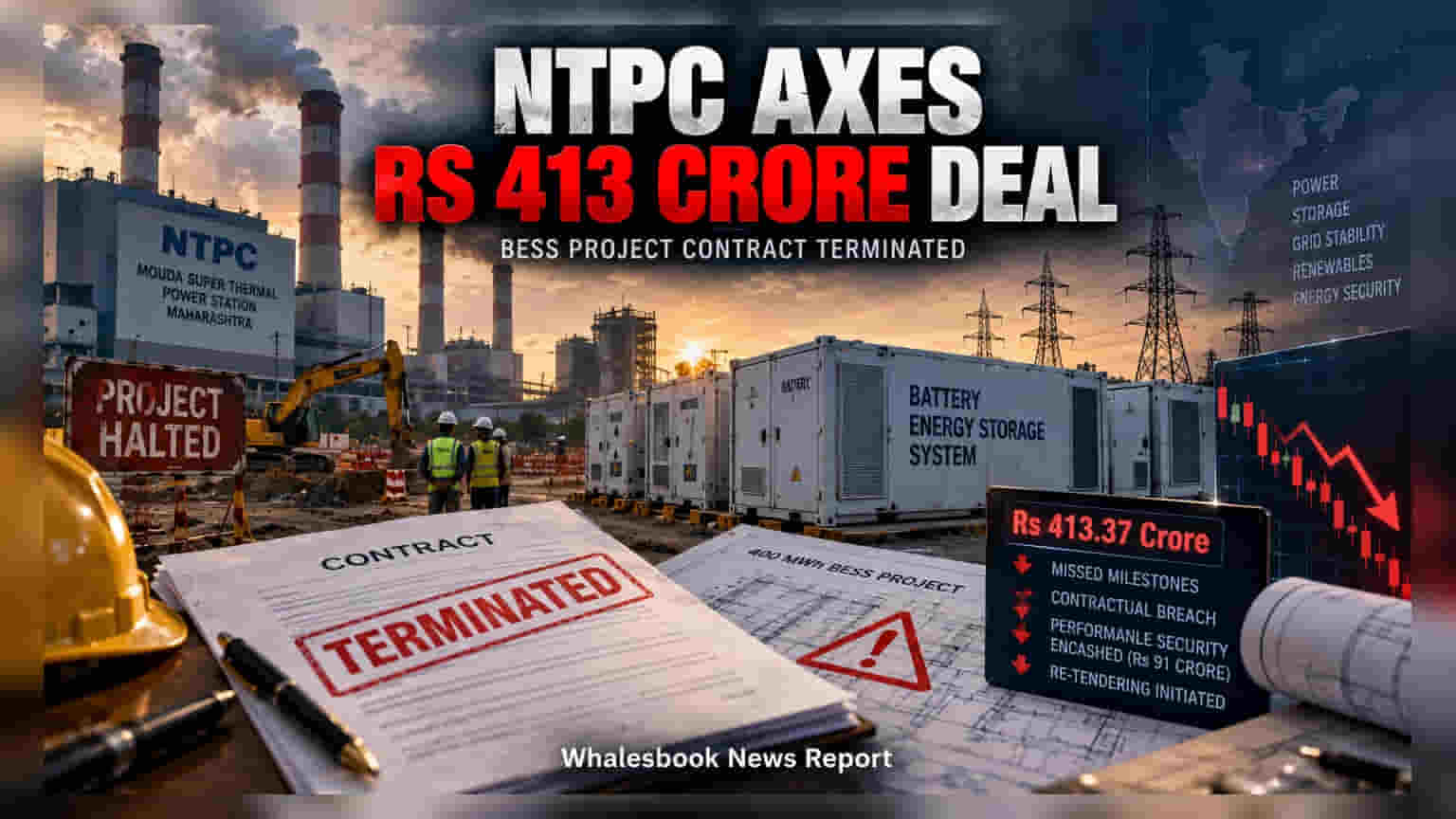 NTPC ਤੇ GR Infraprojects ਵਿਚਕਾਰ ਟੁੱਟਿਆ ਵੱਡਾ ਸੌਦਾ: **₹413 ਕਰੋੜ** ਦਾ ਕੰਟਰੈਕਟ ਰੱਦ