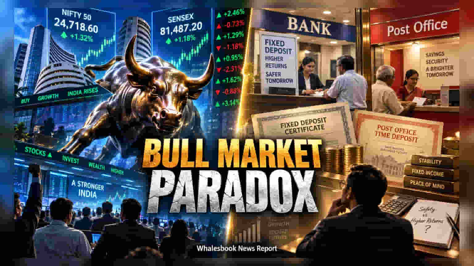 Stock Market vs FD: 3 વર્ષના બુલ માર્કેટમાં પણ FD વધુ પાવરફુલ, Nifty-Sensex પાછળ રહી ગયા