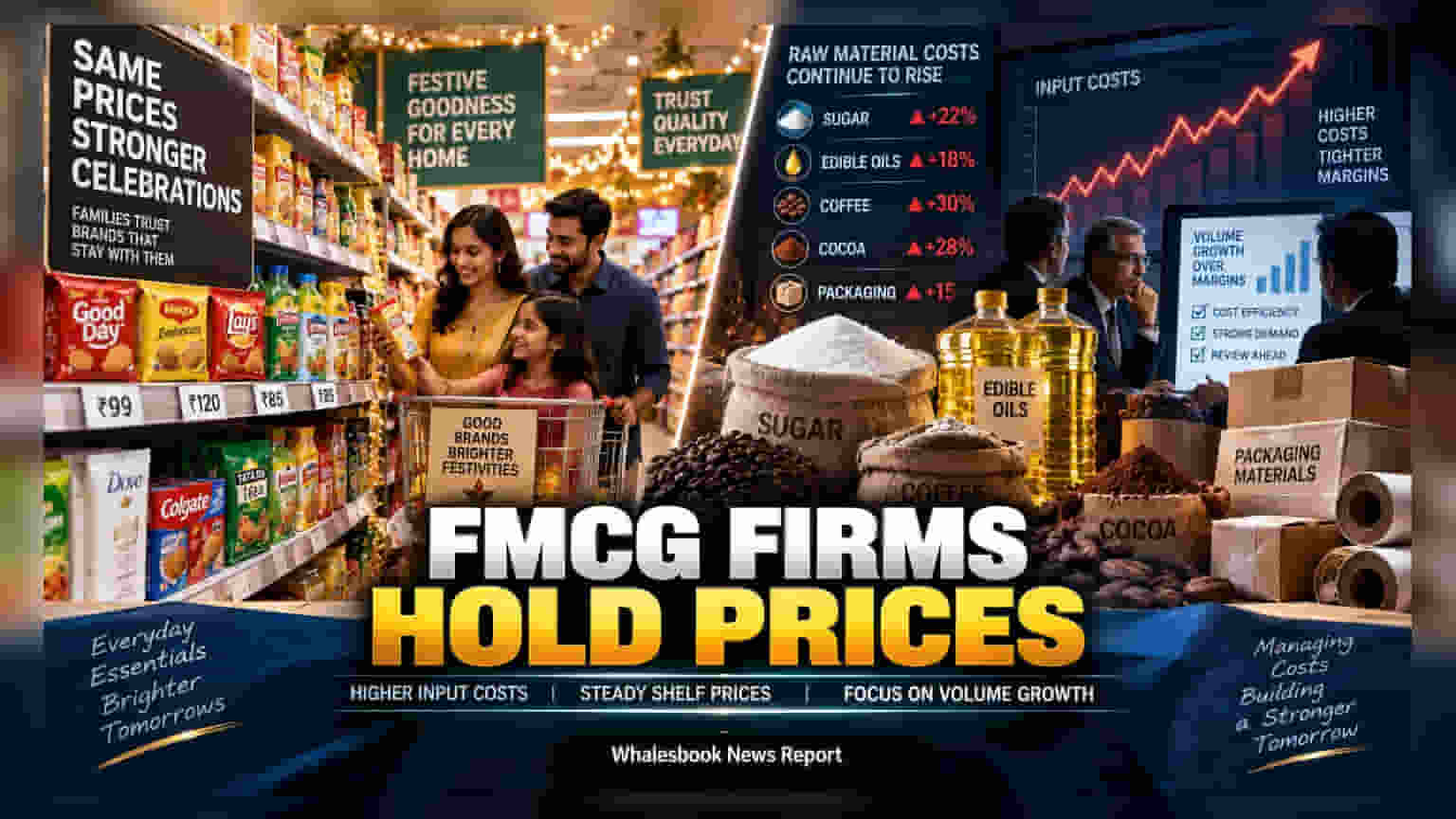 FMCG कंपन्यांचा मोठा निर्णय! सणासुदीच्या काळात महागाई असतानाही किमती स्थिर ठेवण्यावर भर