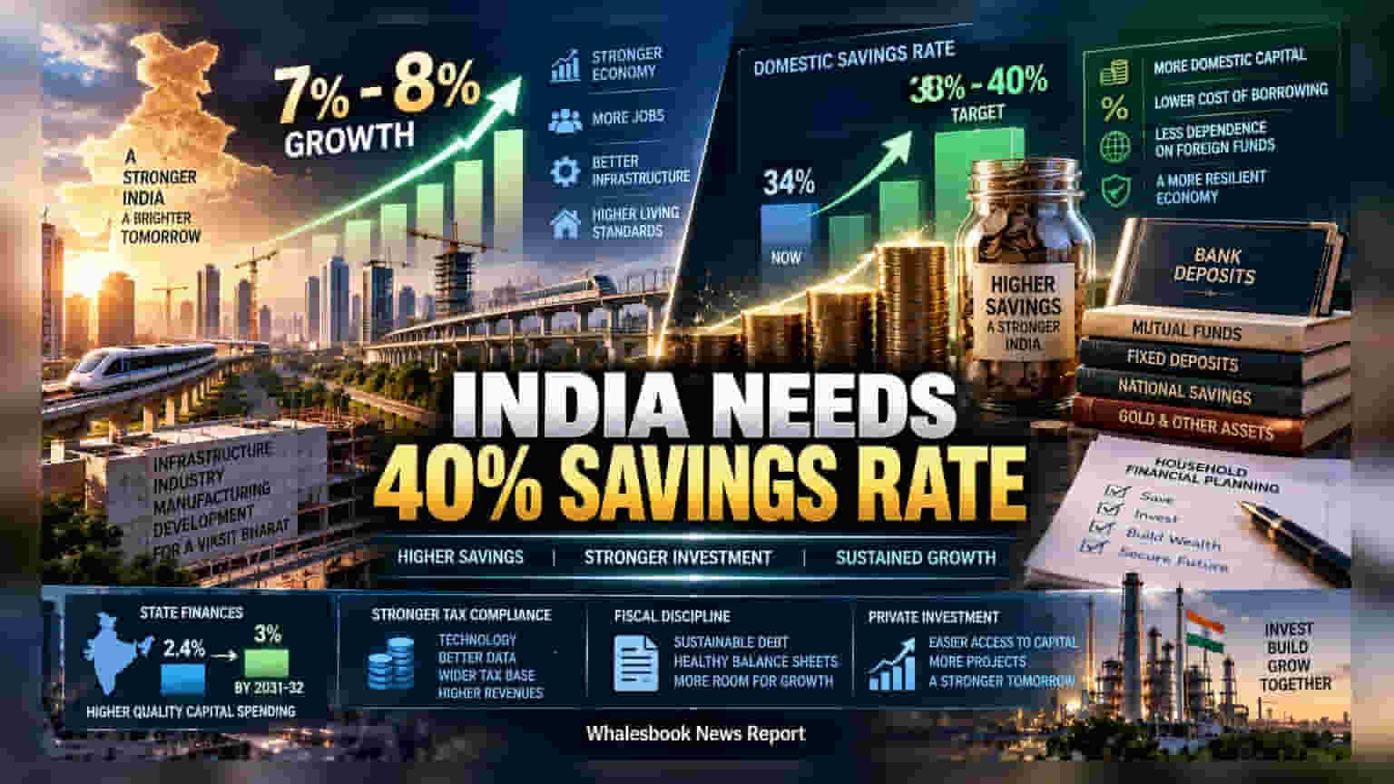 India GDP Growth: ८ टक्क्यांच्या विकासासाठी भारताला ४० टक्के बचतीची गरज; N.K. Singh यांनी दिला मंत्र