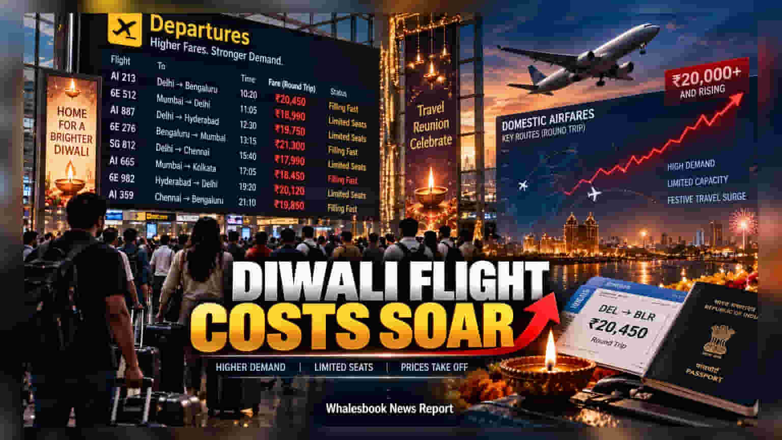 Festive Airfares Hit Rs 20,000 On Key Routes: Aviation Sector Context