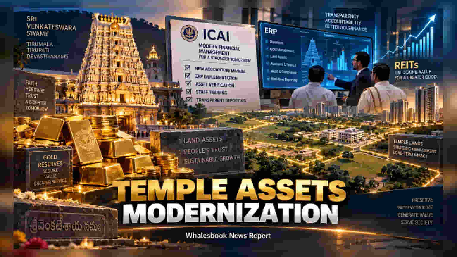 ICAI to Revamp Tirupati Temple Finance, Eyes REITs for Land
