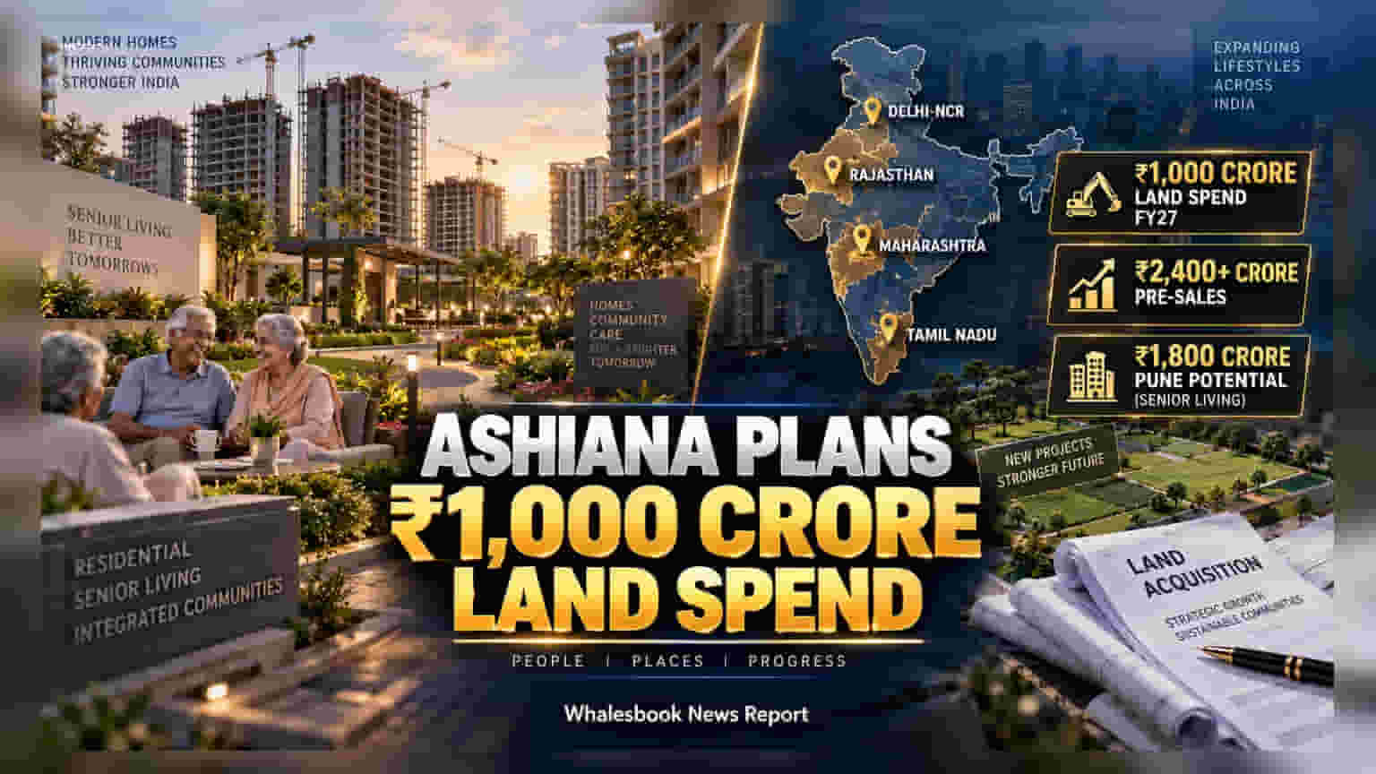 Ashiana Housing: रिअल इस्टेटमध्ये मोठी गुंतवणूक! जमीन खरेदीसाठी **₹१,००० कोटींचा** मास्टर प्लॅन