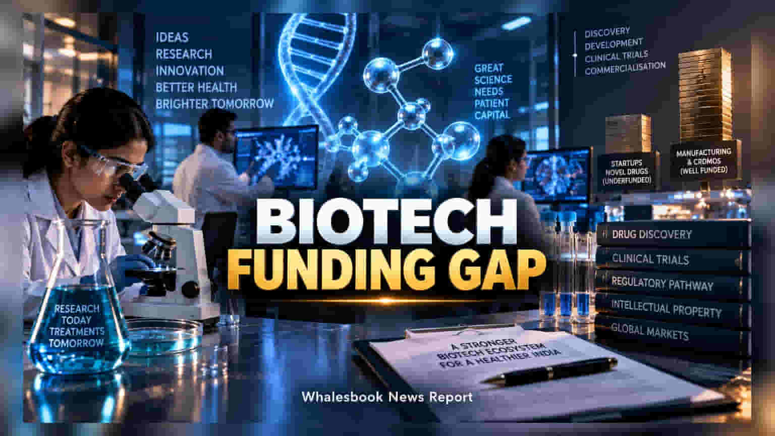 India's Biotech Startups Face Funding Gap for Novel Drug R&D