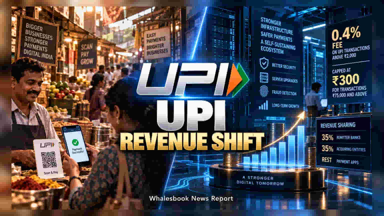 NPCI Sets 0.4% MDR on UPI Transactions Above ₹2,000