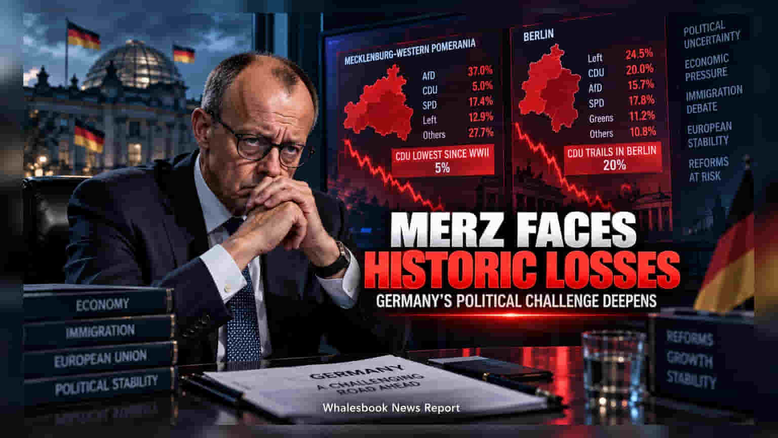 German Chancellor Merz Faces Crisis After Election Losses