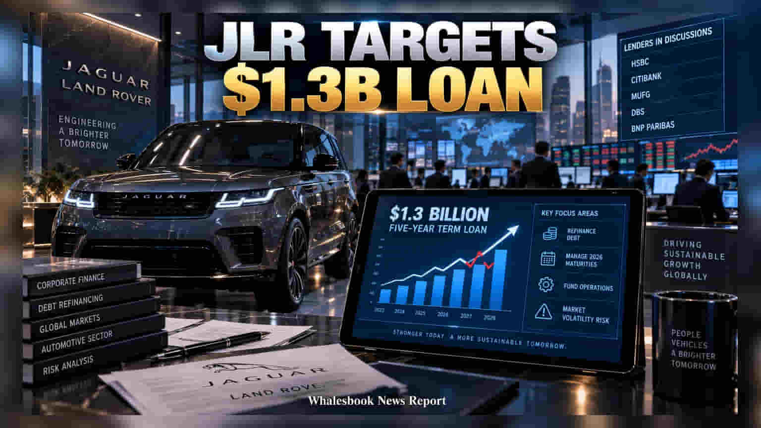 Jaguar Land Rover: **$1.3 अब्ज** कर्जासाठी धडपड, Tata Sons मधील अंतर्गत गोंधळामुळे बँका साशंक