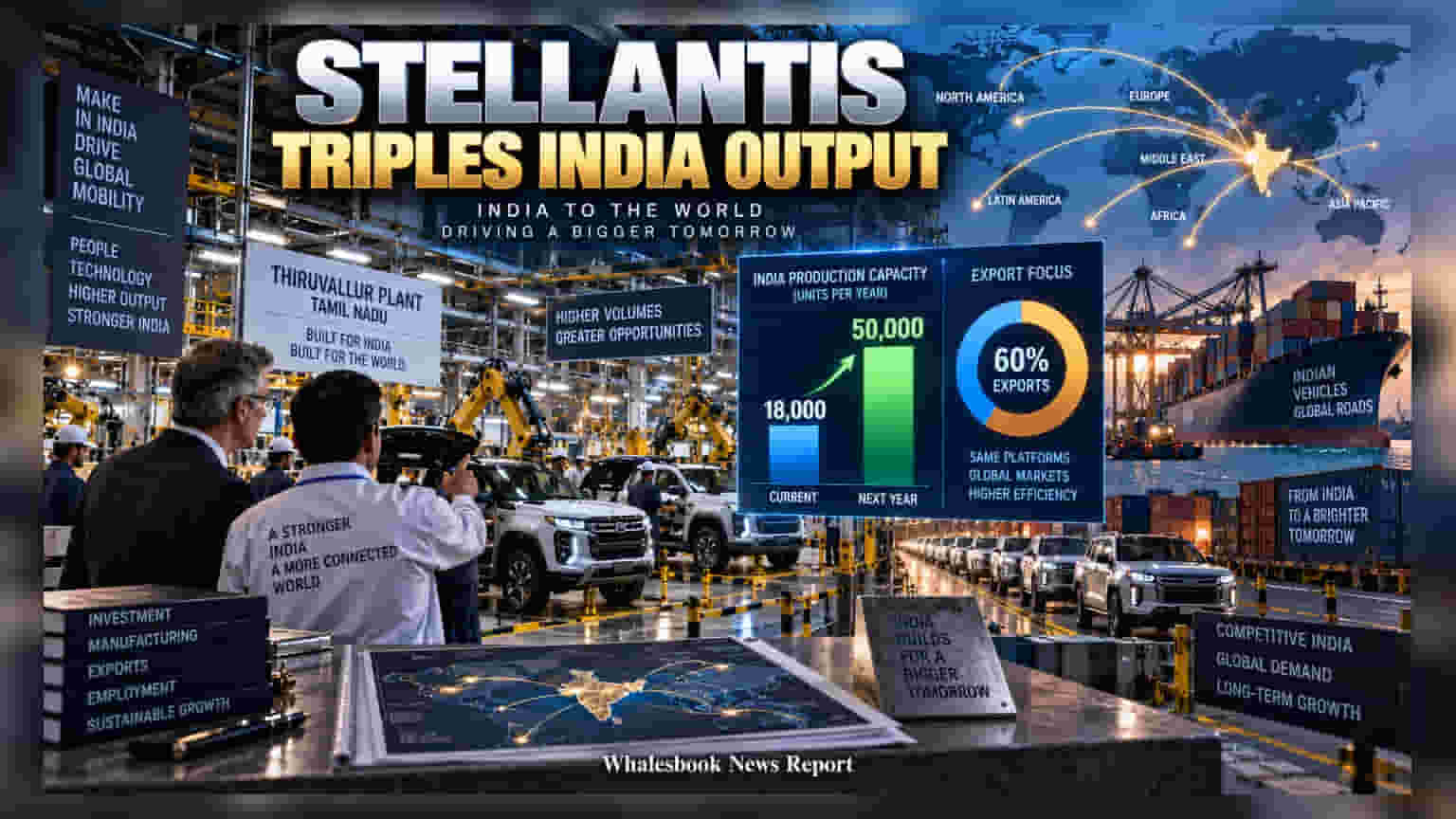 Stellantis નો મોટો પ્લાન: ભારતમાં કારનું ઉત્પાદન થશે ત્રણ ગણું, ટાર્ગેટ **50,000** યુનિટ્સ