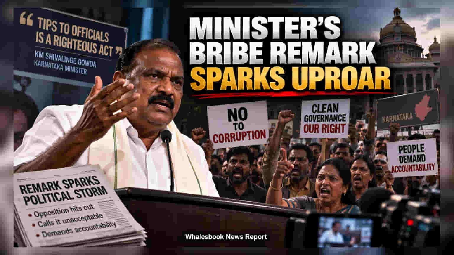 Karnataka Minister's 'Tip' Remark Draws Criticism Over Governance