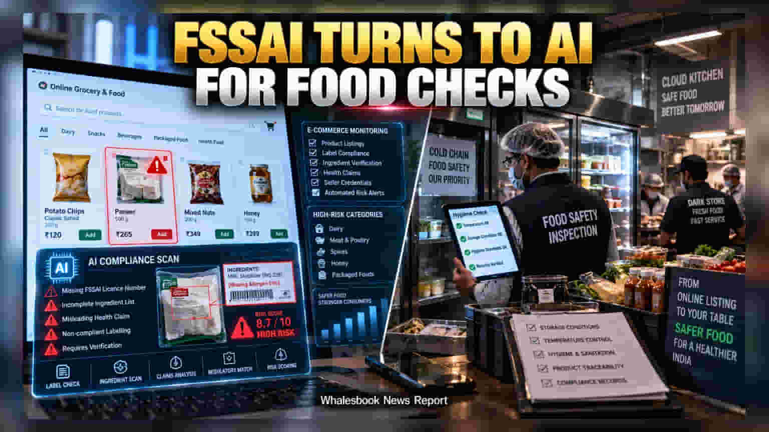 FSSAI to Deploy AI Tools for E-commerce Food Safety Checks