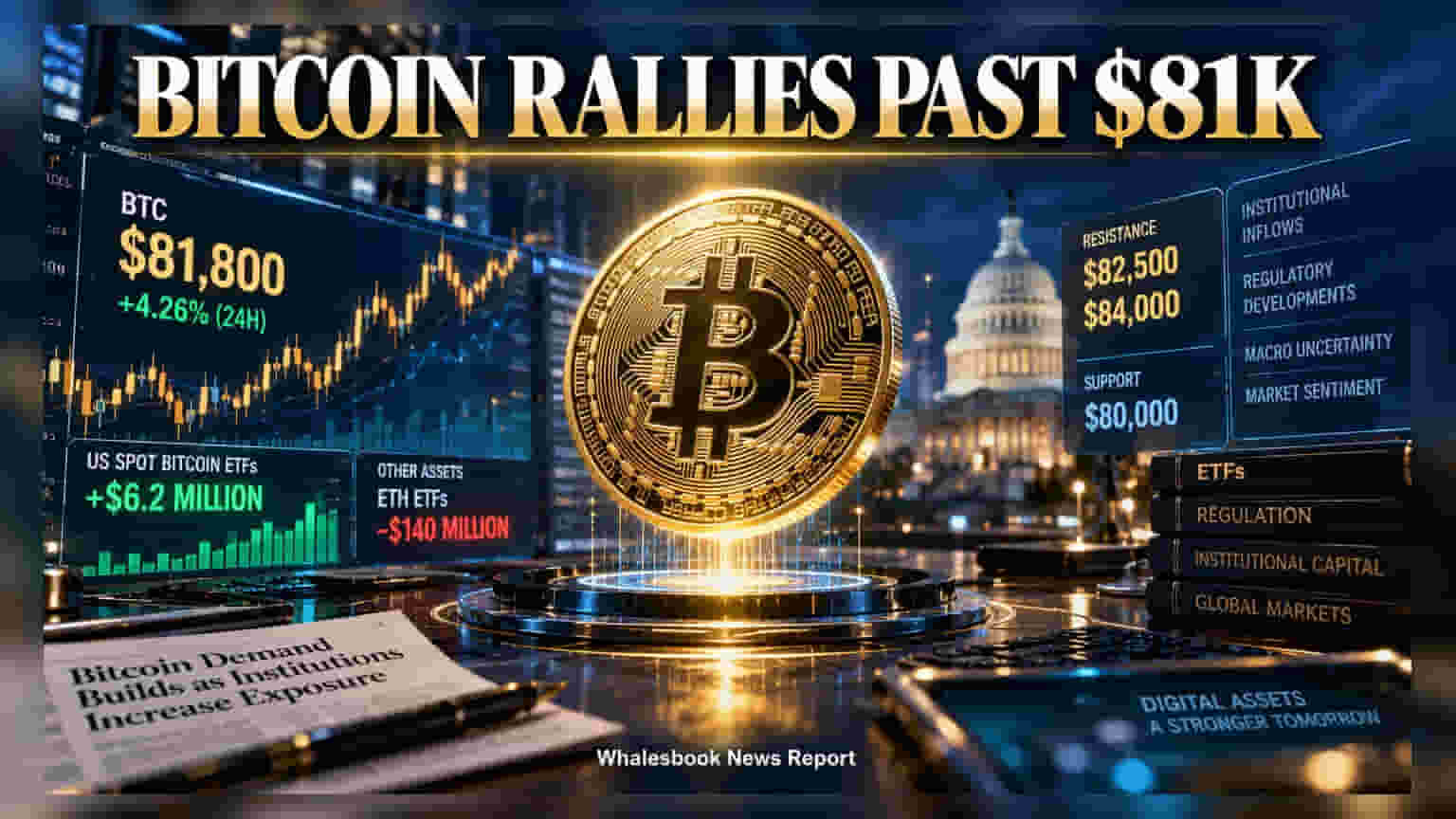 Bitcoin Crosses $81,800 As Institutions Drive ETF Inflows