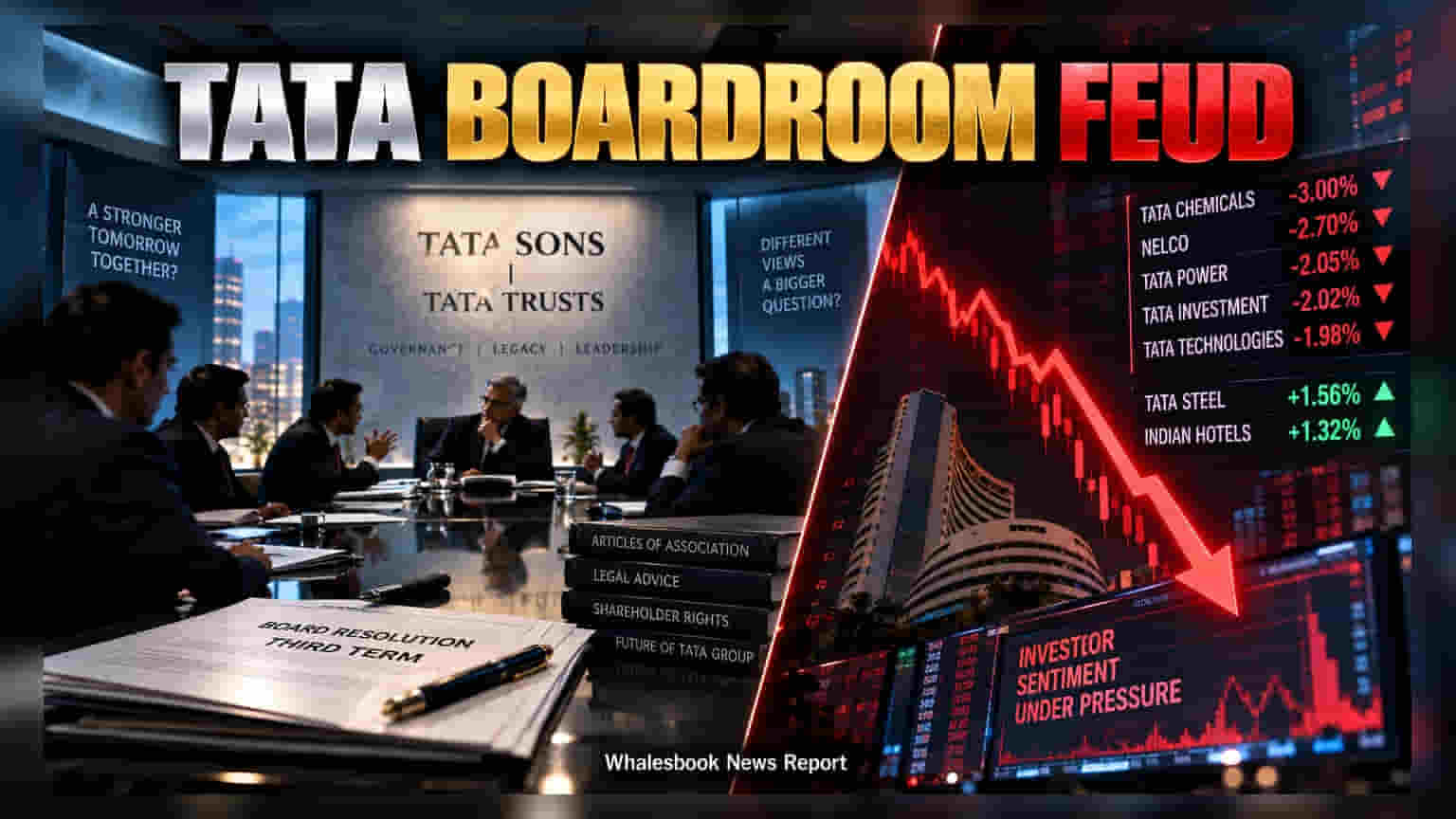 Tata Group Stocks Dip as Tata Trusts Challenges Board Vote