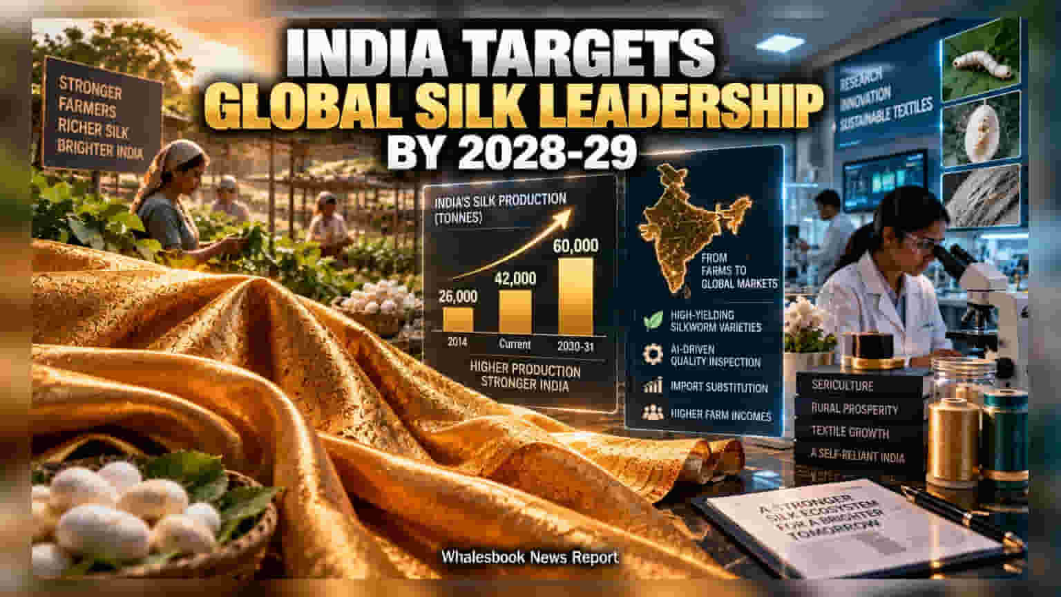 India Targets 60,000 Tonnes Silk Output to Lead Global Market by 2029