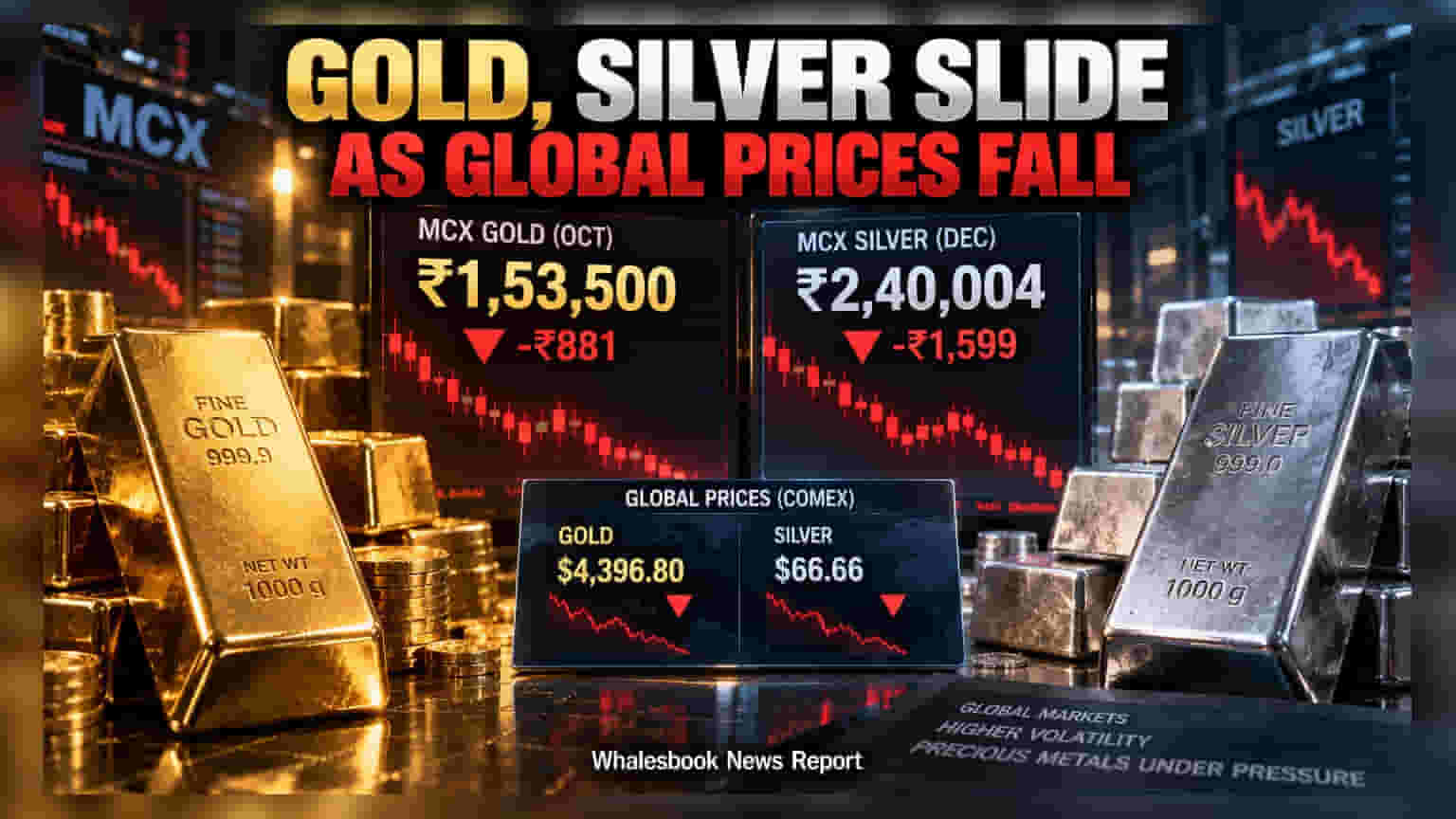 MCX Gold, Silver Open Lower Tracking Global Price Dip