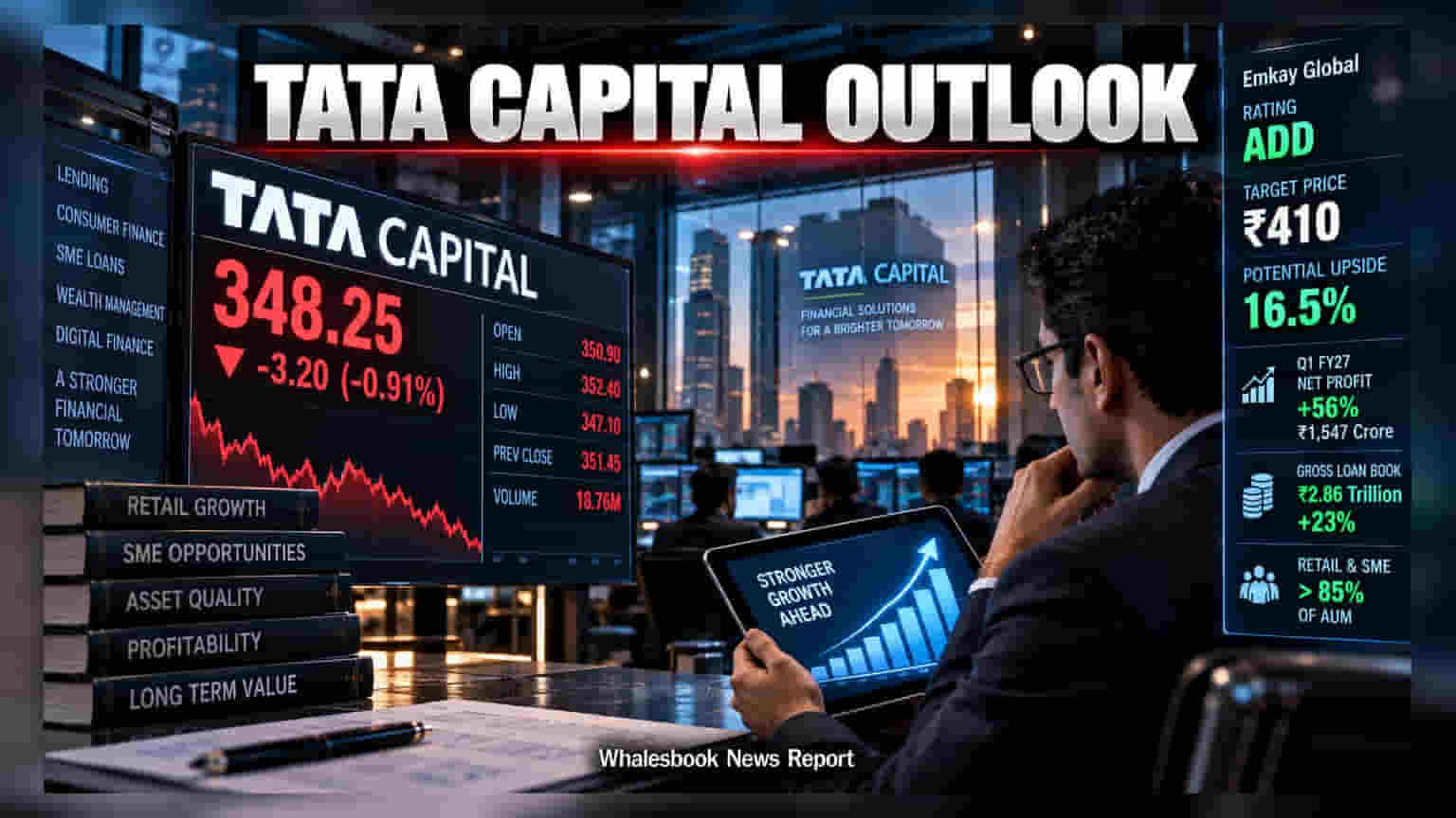 Tata Capital Share: ਬ੍ਰੋਕਰੇਜ ਦਾ ₹410 ਦਾ ਟਾਰਗੇਟ, ਫਿਰ ਵੀ ਸ਼ੇਅਰ 'ਚ ਕਿਉਂ ਆਈ ਗਿਰਾਵਟ?