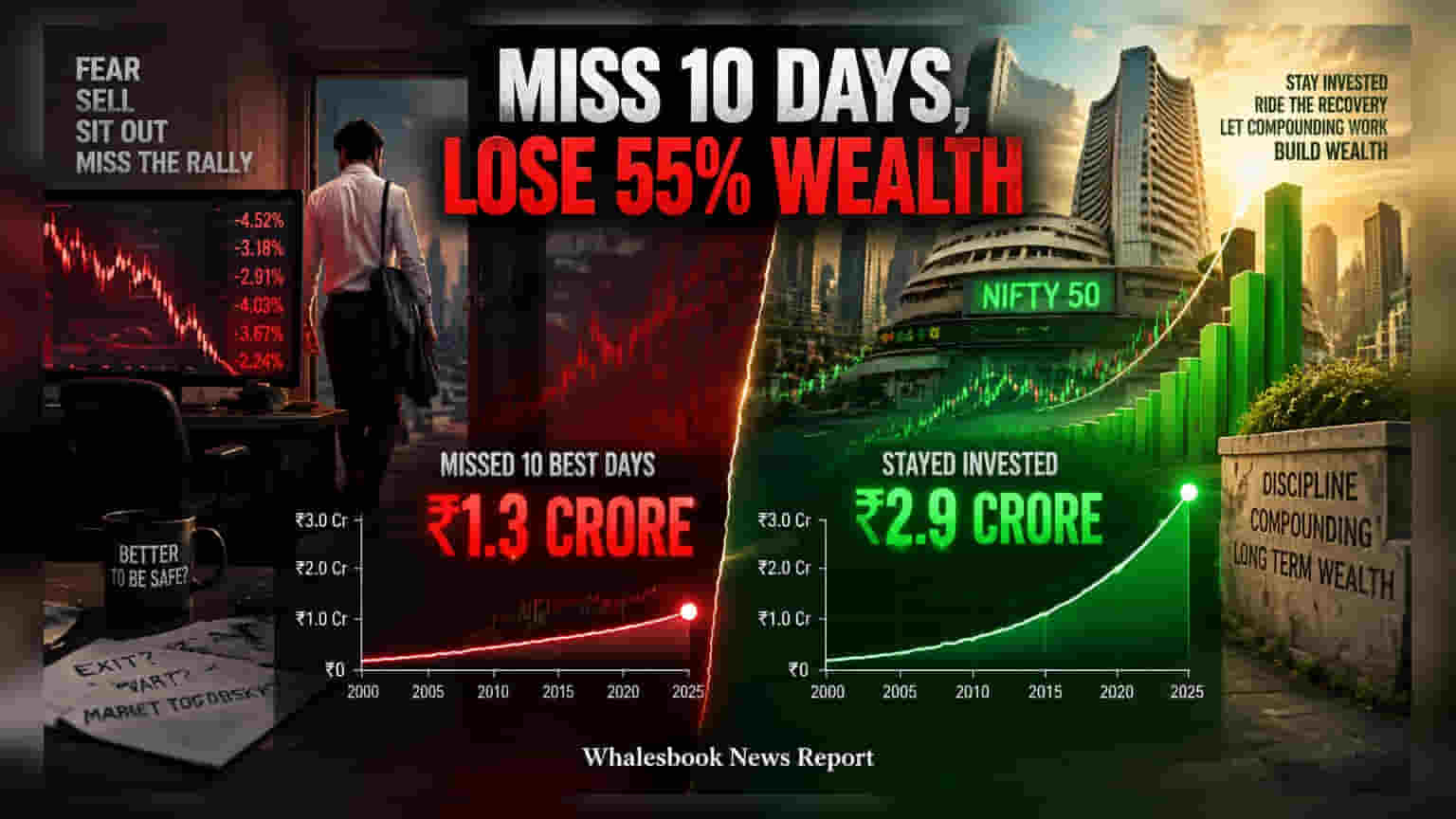 Nifty 50: Missing 10 Best Days Could Slash Your Wealth by 55%