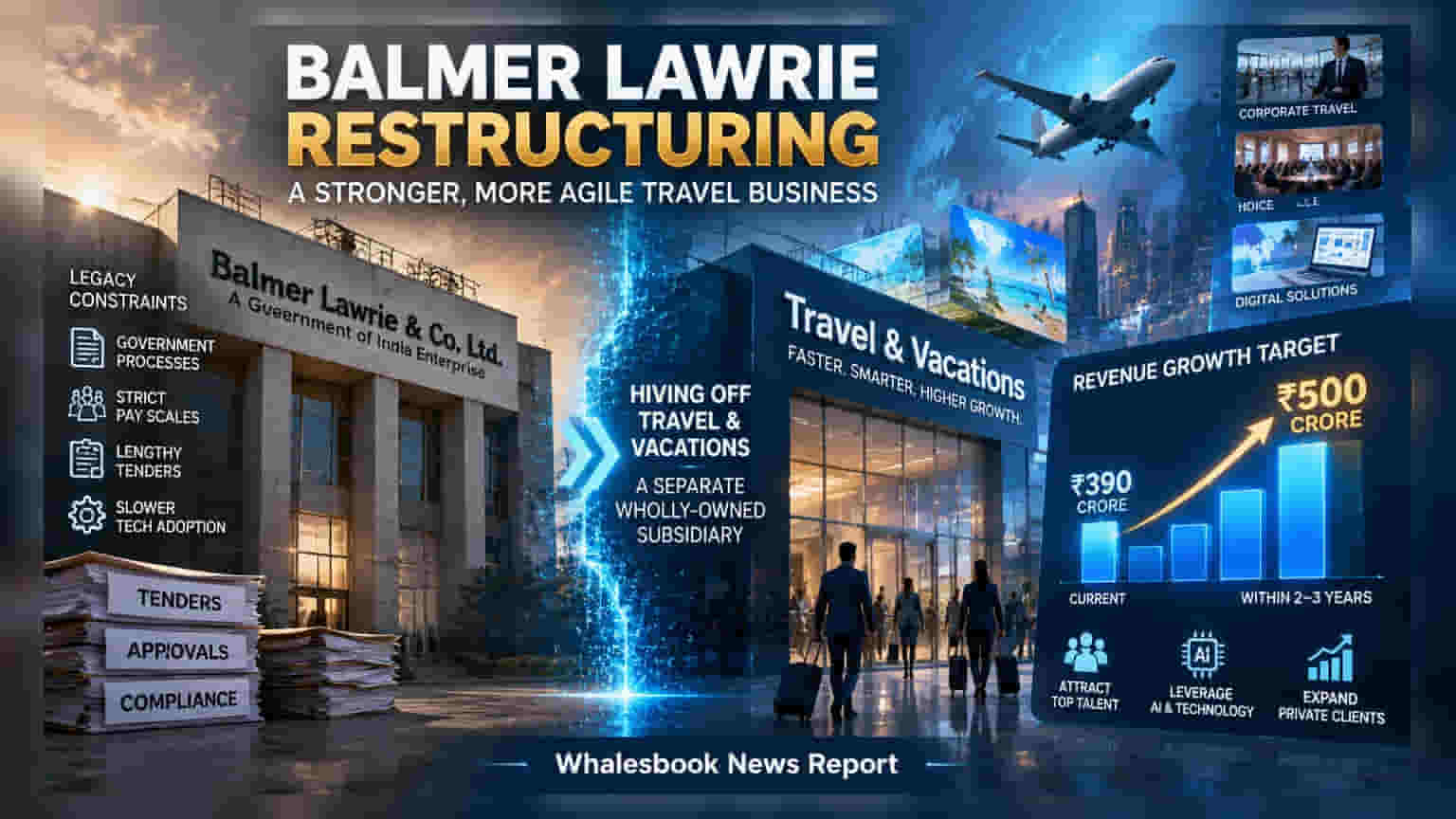 Balmer Lawrie ਦਾ ਵੱਡਾ ਫੈਸਲਾ: Travel ਯੂਨਿਟ ਨੂੰ ਵੱਖ ਕਰਕੇ ਰੱਖਿਆ **₹500 ਕਰੋੜ** ਦਾ ਟਾਰਗੇਟ