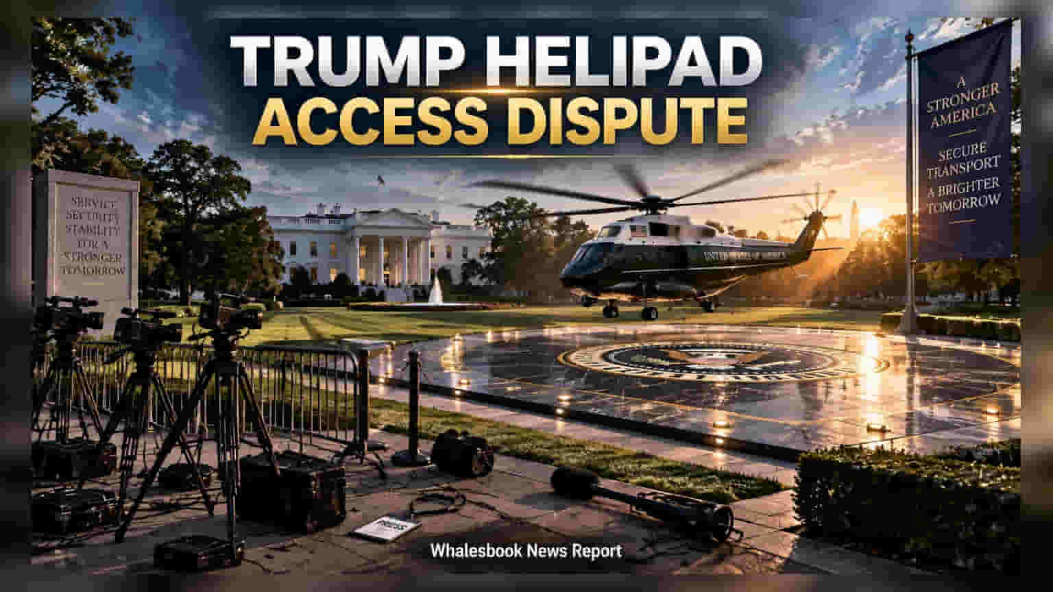 White House Unveils $6M Helipad Amid Media Boycott