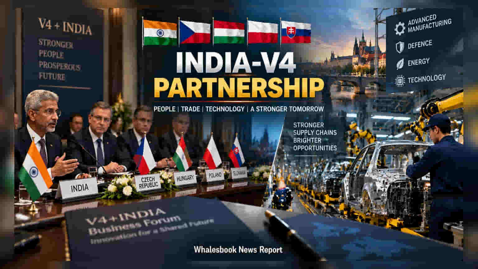 India-V4 Strategic Alliance: ਵਪਾਰ ਅਤੇ ਡਿਫੈਂਸ ਨੂੰ ਮਿਲੇਗਾ ਹੁਲਾਰਾ, ਭਾਰਤ ਨੇ ਚਾਰ ਯੂਰਪੀ ਦੇਸ਼ਾਂ ਨਾਲ ਕੀਤਾ ਸਮਝੌਤਾ