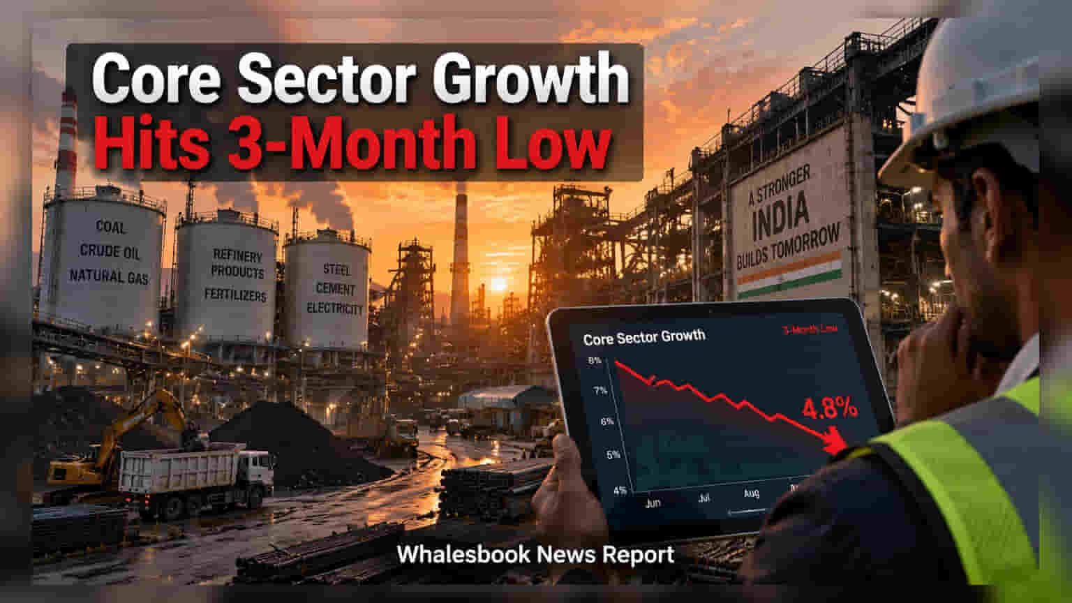 Core Sector Growth: తగ్గిన భారత కోర్ సెక్టార్ వృద్ధి.. ఆగస్టులో **4.8%** కే పరిమితం!