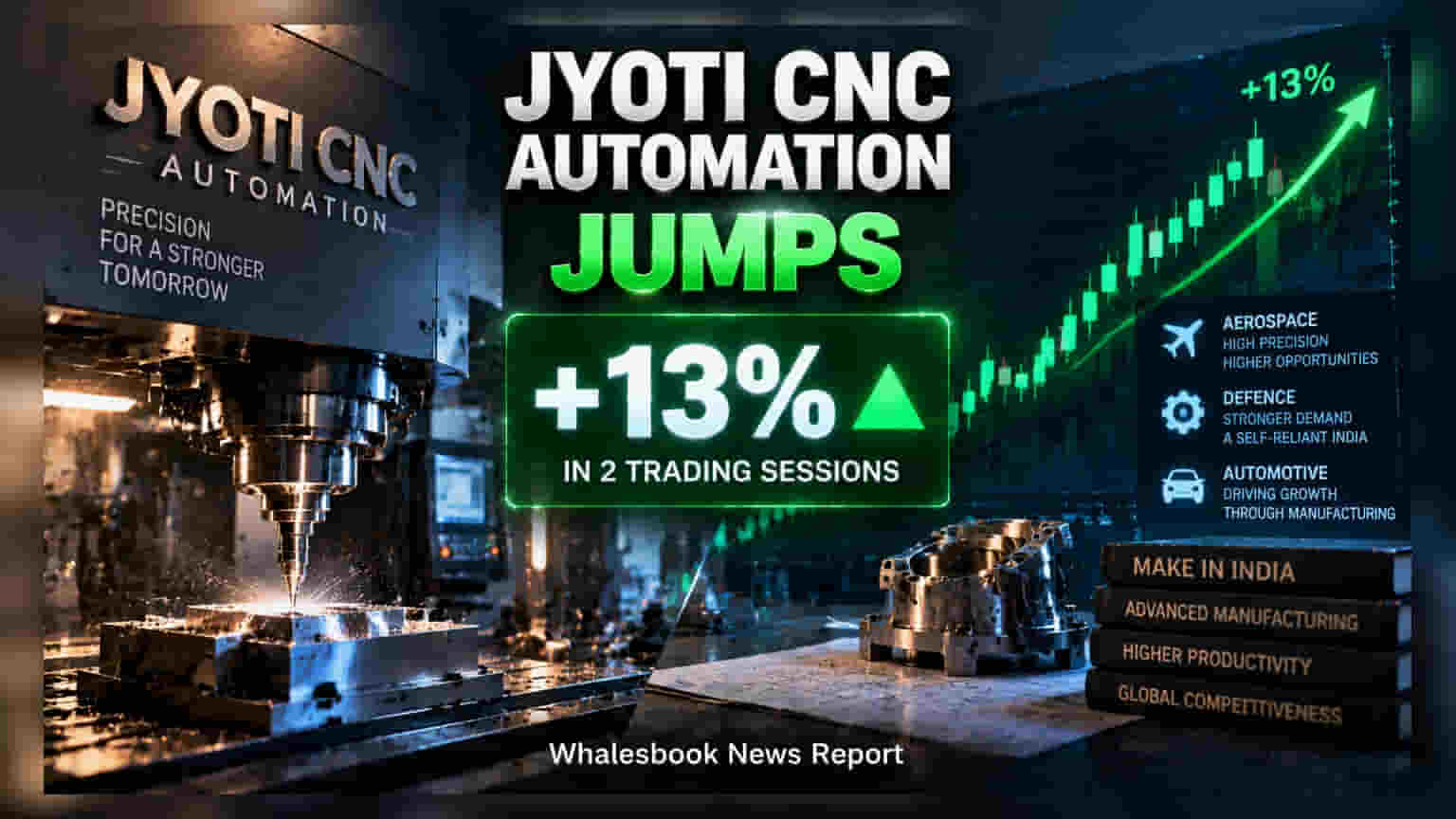 Jyoti CNC Automation: शेयर में जोरदार ब्रेकआउट, दो दिनों में **13%** का तूफानी उछाल