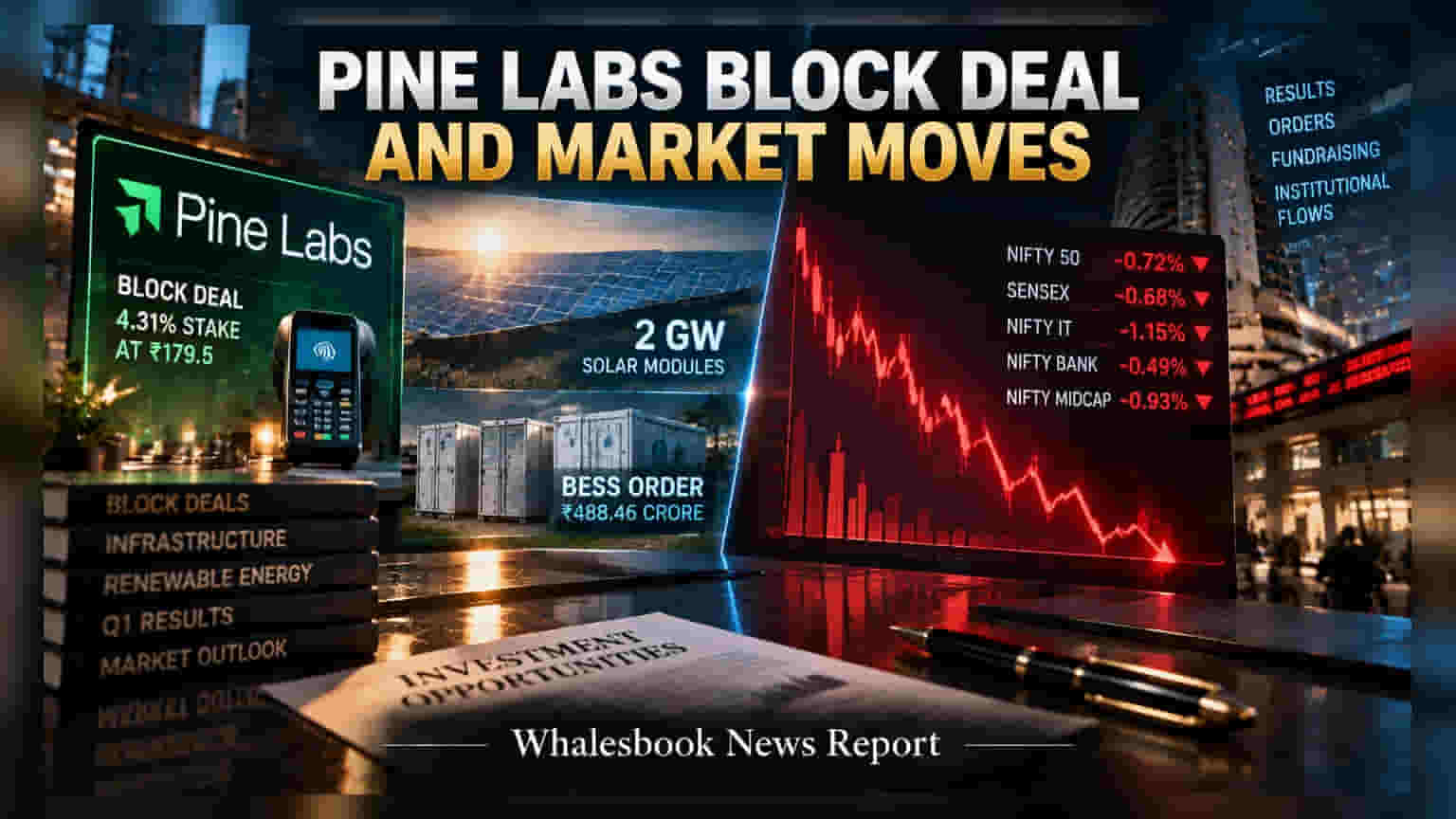 Market Update: Pine Labs અને Lenskart માં મોટો બ્લોક ડીલ, Waaree અને GRSE ને મળ્યા મોટા ઓર્ડર
