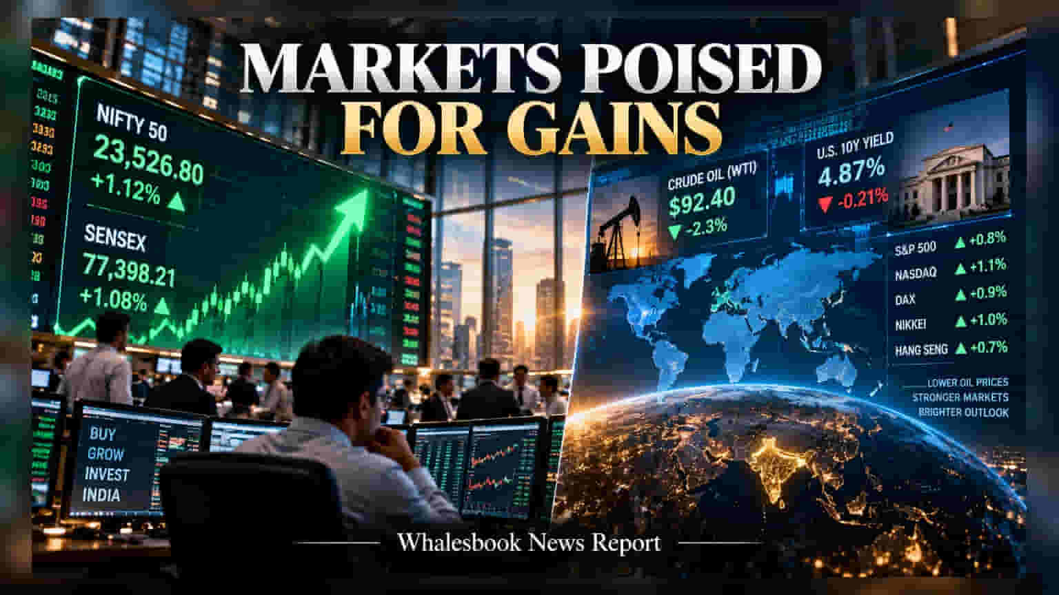 Sensex, Nifty Eye Steady Start As Oil Prices Ease