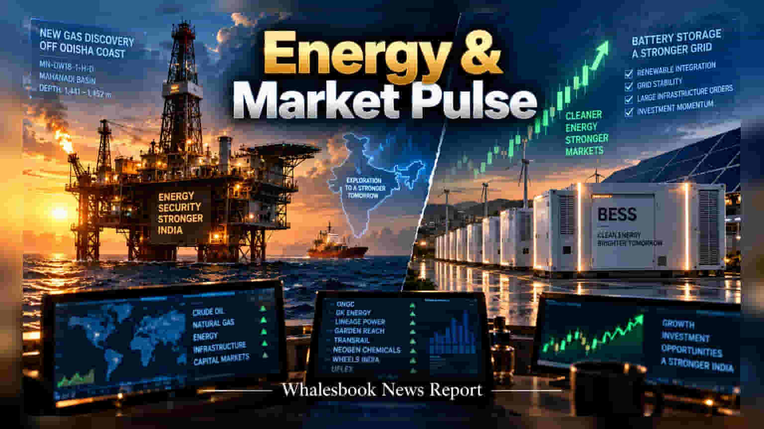 ONGC Finds Gas in Mahanadi; Energy Firms Secure Major Orders