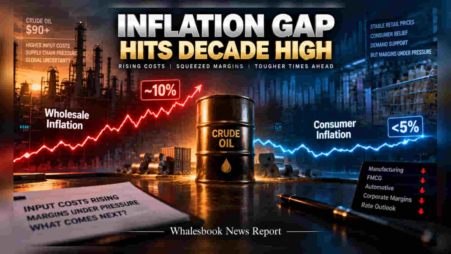 India Inflation: சில்லறை மற்றும் மொத்த விற்பனை விலை குறியீடு இடையே 10 ஆண்டு உச்சத்தில் இடைவெளி!