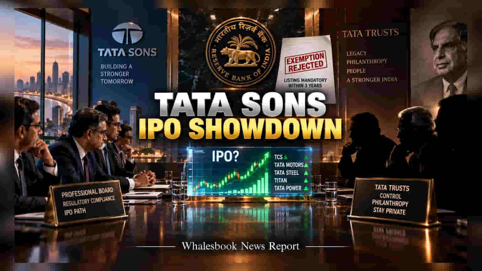 Tata Sons IPO: RBI Denies Exemption as Internal Conflict Grows