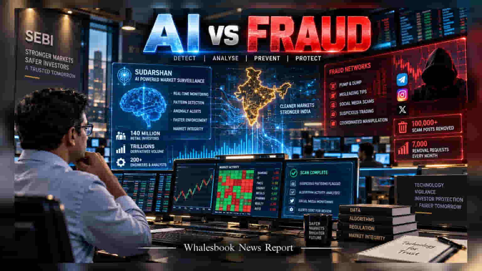 SEBI ਨੇ ਮਾਰਕੀਟ ਫਰਾਡ ਰੋਕਣ ਲਈ ਚਲਾਈ 'Sudarshan' AI ਦੀ ਤਾਕਤ