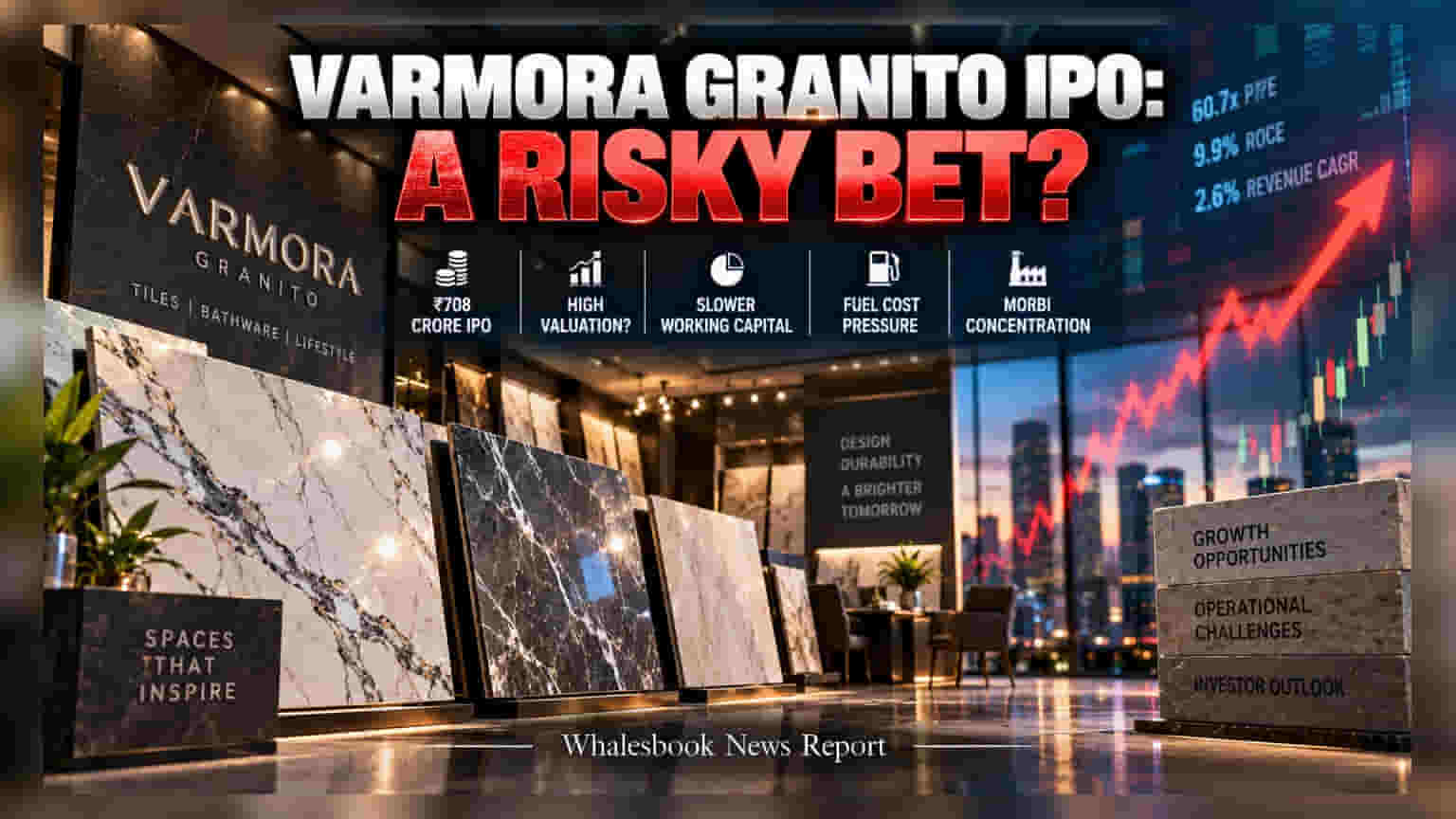 Varmora Granito IPO: ₹708 કરોડના આઈપીઓ પર વેલ્યુએશનનું દબાણ, રોકાણકારો ચિંતામાં