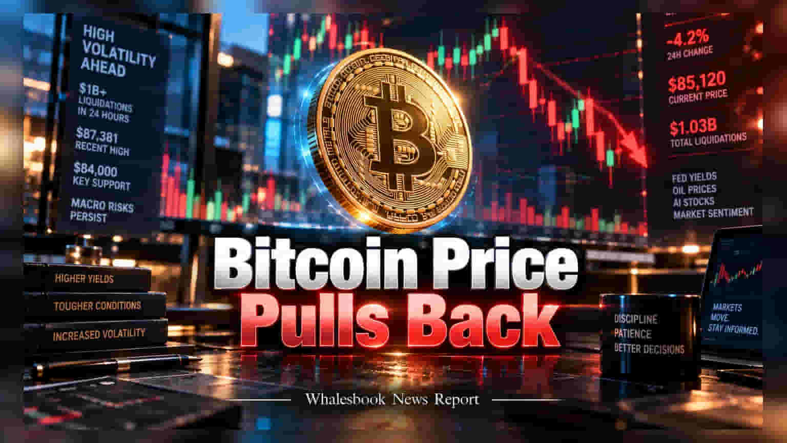 Bitcoin Dips From $87,381 High As Liquidations Hit $1 Billion