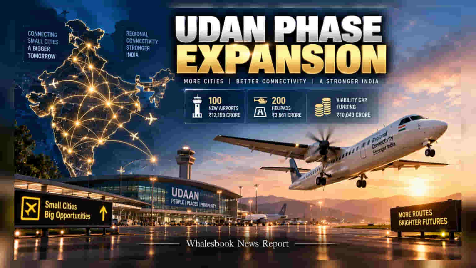 UDAN திட்டம்: 22 மாநிலங்களுடன் மத்திய அரசு ஒப்பந்தம், ₹28,840 கோடி ஒதுக்கீடு!