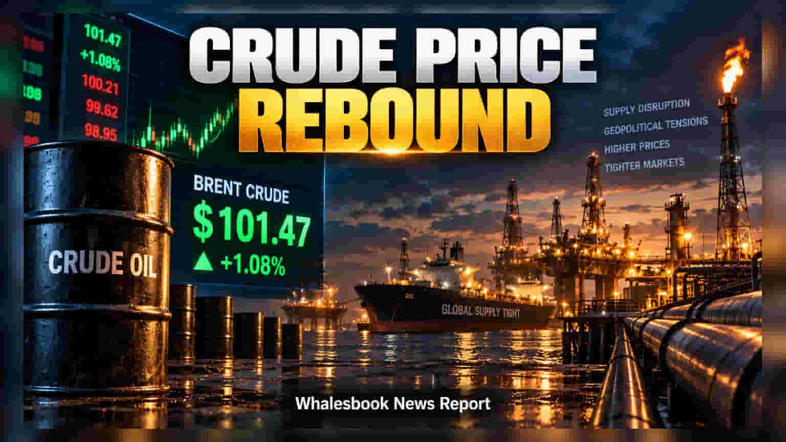 Brent Crude Climbs Above $101 As Saudi Supply Strains Grow