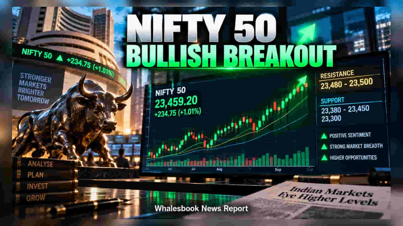 Nifty 50: बाजारात मोठी चढाओढ! २३,५०० च्या रेजिस्टन्सजवळ निफ्टीची कसून परीक्षा