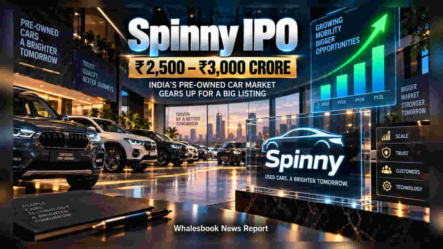 Spinny Files Confidential Papers For ₹3,000 Crore IPO