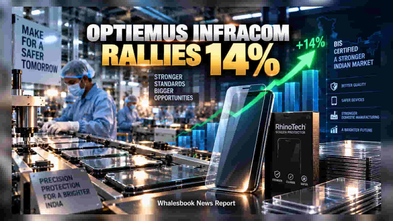 Optiemus Infracom: सरकारी निर्णयाने शेअर तेजीत! आता स्क्रीन गार्डसाठी मिळणार मोठी मागणी