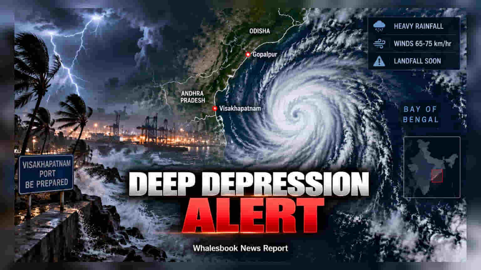 Bay of Bengal Depression To Make Landfall Near Vizag-Gopalpur