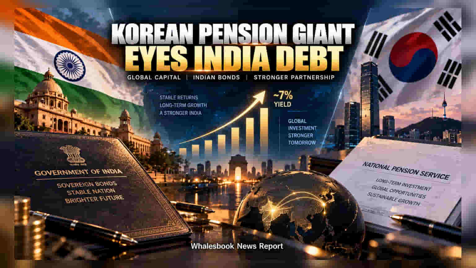 South Korea's $1.3T Pension Fund Seeks Indian Debt Entry