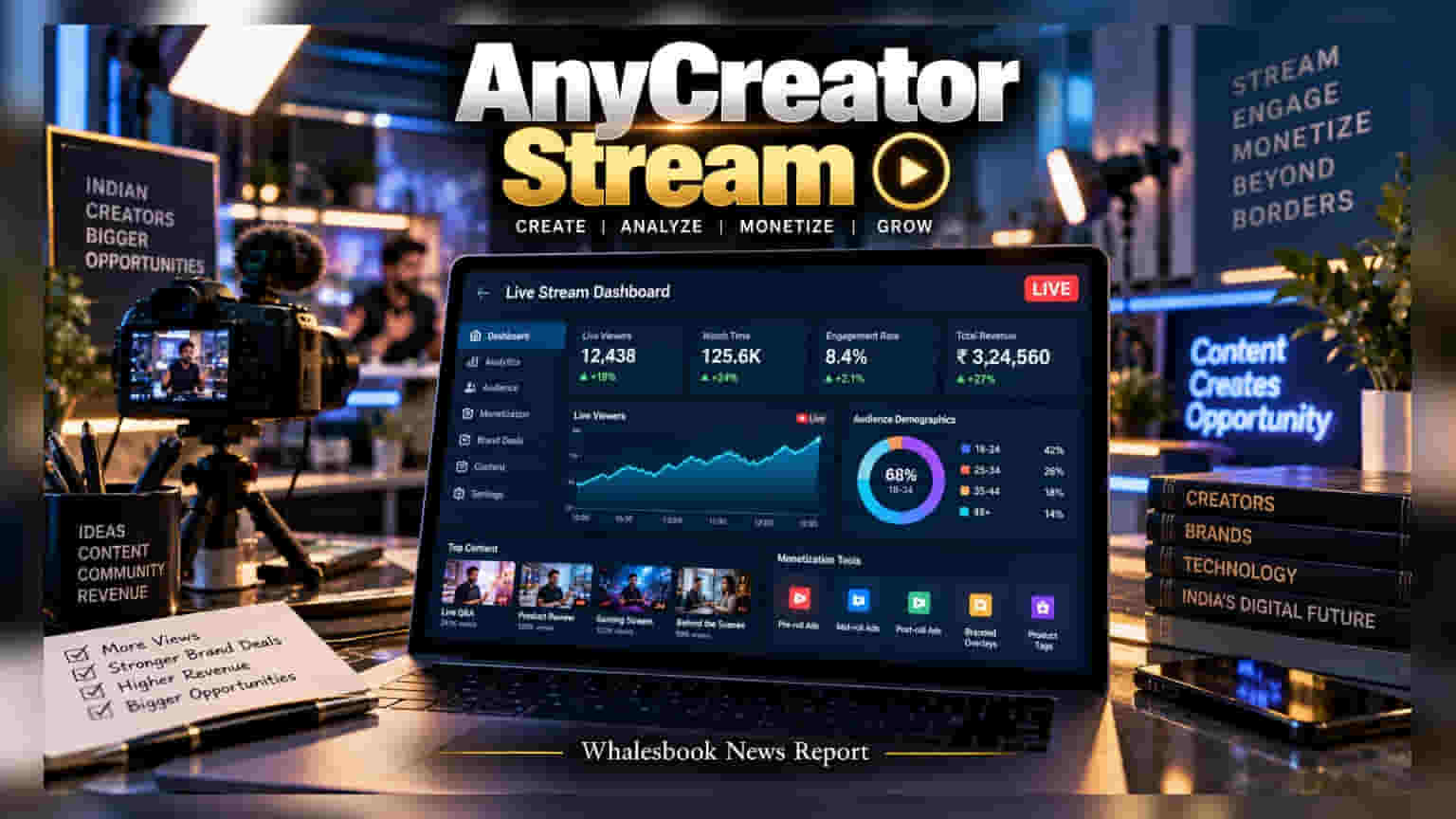 AnyMind Group का भारत में बड़ा दांव, 'AnyCreator Stream' से बदलेगी क्रिएटर्स की कमाई