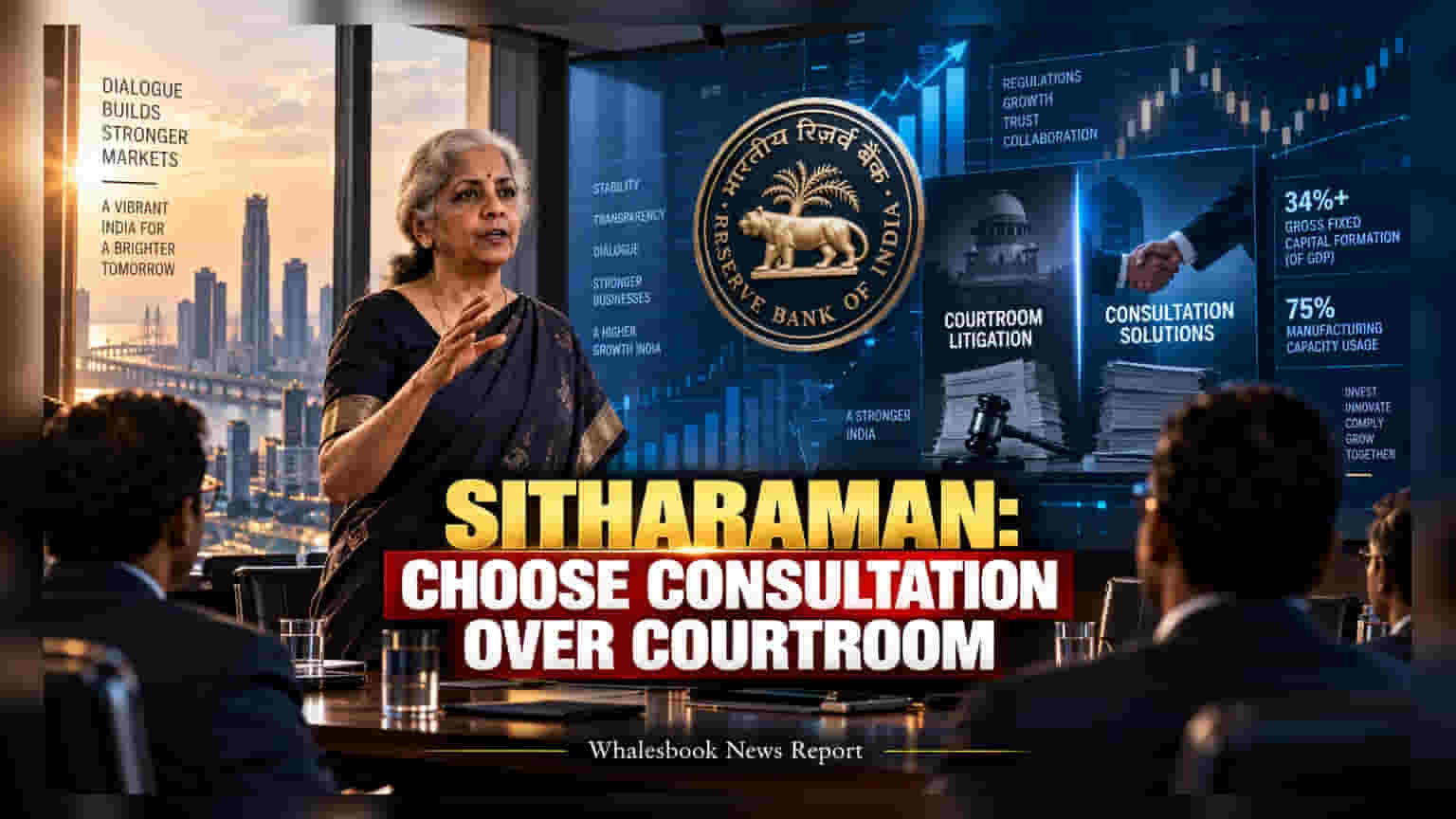 Tata-RBI Standoff: కోర్టులొద్దు.. చర్చలే ముద్దు! కార్పొరేట్లకు నిర్మలా సీతారామన్ పిలుపు