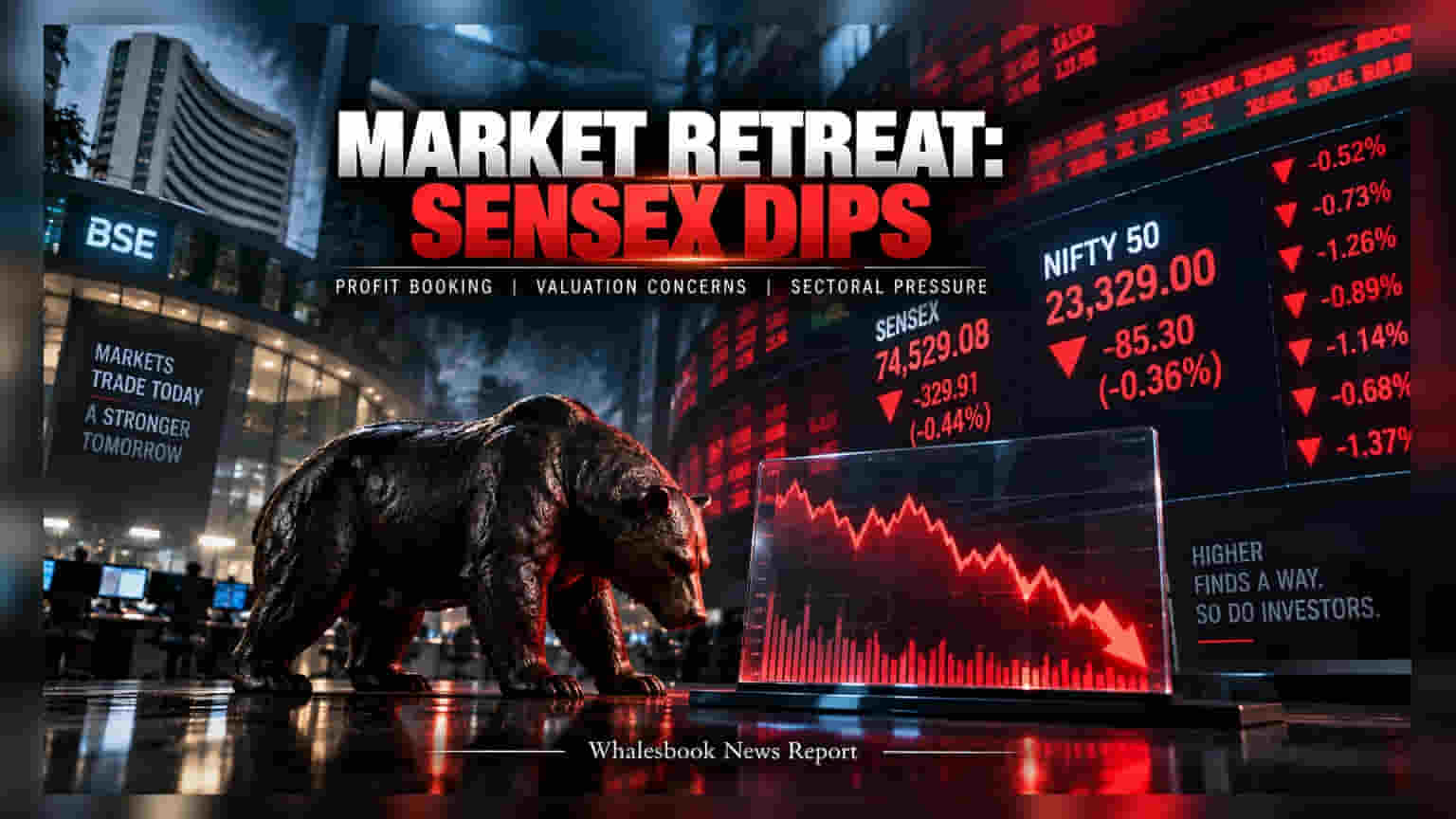 Sensex, Nifty: லாபத்தை அள்ளிய முதலீட்டாளர்கள்! சரிவில் முடிந்த இந்திய பங்குச்சந்தை